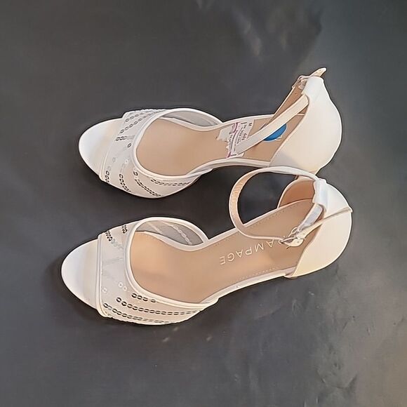 BRAND NEW RAMPAGE HIGH HEEL STILETTOS ADJUSTABLE BUCKLE STRAP SANDAL G1 - Picture 12 of 16